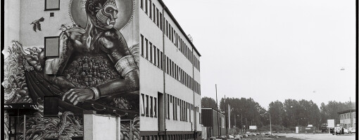 Industri arkitektur i Malmö. Fotograferat analog mellanformat med en Hasselbladkamera