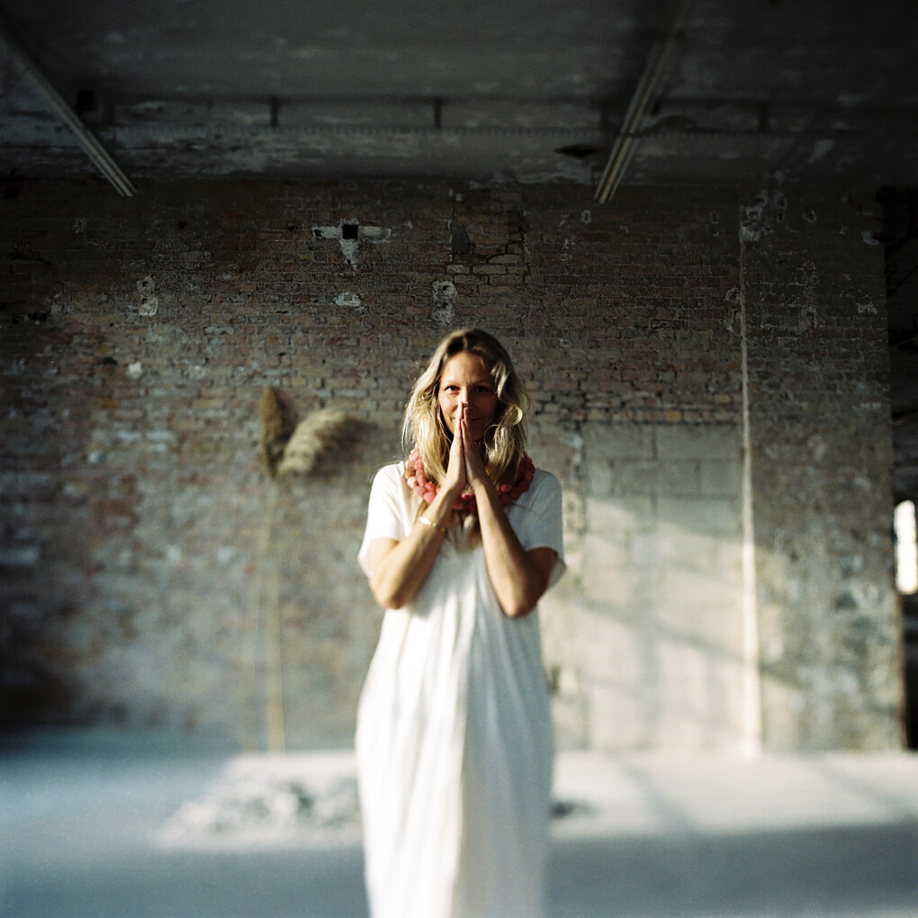 Analogue portraits of Camilla Ahlqvist, The Practice. Taken in an abandoned factory in former East Germany. 